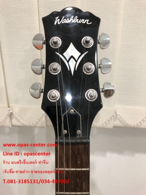 กีต้าร์ไฟฟ้า Washburn ทรง Lespual สีน้ำตาล มือสอง สภาพใหม่ มีกระเป๋าหนา กีต้าร์ไฟฟ้า Washburn ทรง Lespual สีน้ำตาล มือสอง สภาพใหม่ มีกระเป๋าหนา
