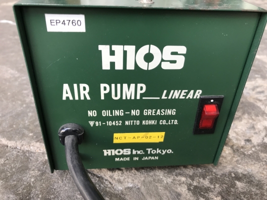 ขายปั๊มลมขนาดพกพา Hios 45Watt 110V made in Japan สภาพสวยใหม่มาก พร้อมใช้งาน มี 4ตัว ราคาตัวละ 1,600 บาทพร้อมส่ง