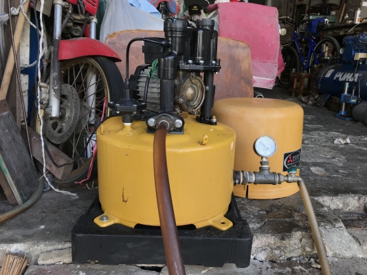 ขายปั๊มน้ำอัตโนมัติ Mitsubishi 250W สภาพสวย ตรวจเช็คแรงดันเรียบร้อย ไม่มีรั่วซึม พร้อมใช้งาน