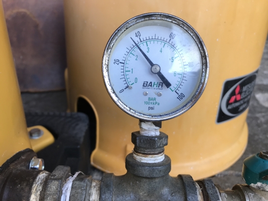 ขายปั๊มน้ำอัตโนมัติ Mitsubishi 250W สภาพสวย ตรวจเช็คแรงดันเรียบร้อย ไม่มีรั่วซึม พร้อมใช้งาน