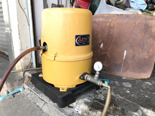 ขายปั๊มน้ำอัตโนมัติ Mitsubishi 250W สภาพสวย ตรวจเช็คแรงดันเรียบร้อย ไม่มีรั่วซึม พร้อมใช้งาน
