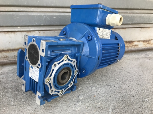 ขายมอเตอร์เกียร์แบบเพลาสวม Muller gear 1/4HP. 380V อัตราทด 1:60 สภาพสวยมาก หมุนนิ่ม พร้อมใช้งาน ราคา 1,800 บาท