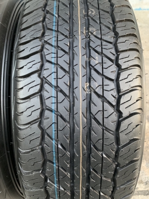 ล้อแม็ก Nissan Navara NP300 6รู114 ขอบ 16 พร้อมยางใหม่ป้ายแดง 255-70-16 Dunlop ปี 18 แม็กเดิมๆ ตุ่มอลัง เส้นสีจัดๆ