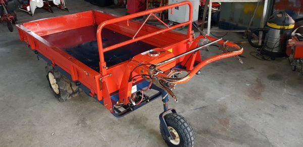 3 ล้อเดินตาม กะบะกว้าง .90 x 1.65  พร้อมใช้งาน