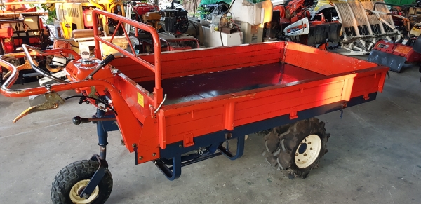 3 ล้อเดินตาม กะบะกว้าง .90 x 1.65  พร้อมใช้งาน