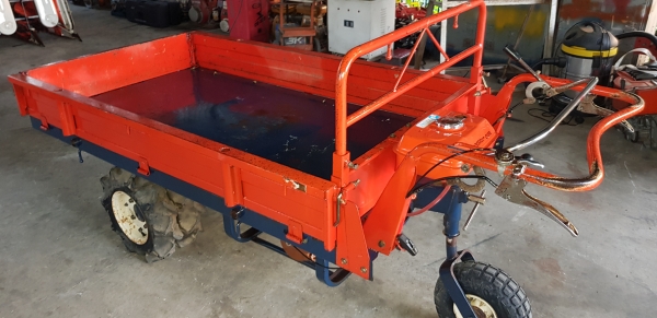 3 ล้อเดินตาม กะบะกว้าง .90 x 1.65  พร้อมใช้งาน