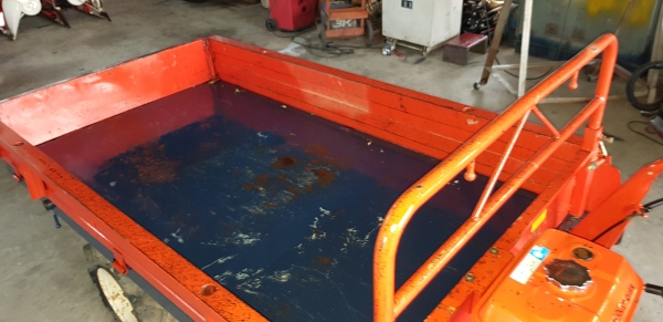 3 ล้อเดินตาม กะบะกว้าง .90 x 1.65  พร้อมใช้งาน