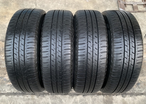 ล้อแม็ก Nissan March ขอบ 15 สีเทากัน พร้อมยาง 185-60-15 Bridgestone ปี 17 สภาพสวย ดอกยางหนาปึก