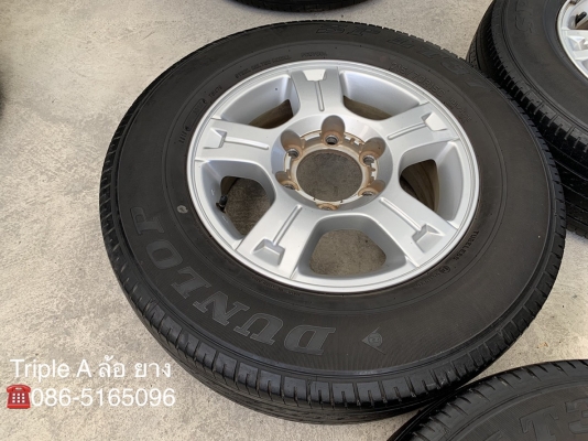 ล้อแม็ก Chevrolet 6รู139 ขอบ 15 พร้อมยาง 215-70-15 Dunlop ปลายปี 14
