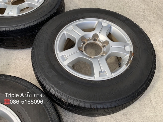 ล้อแม็ก Chevrolet 6รู139 ขอบ 15 พร้อมยาง 215-70-15 Dunlop ปลายปี 14