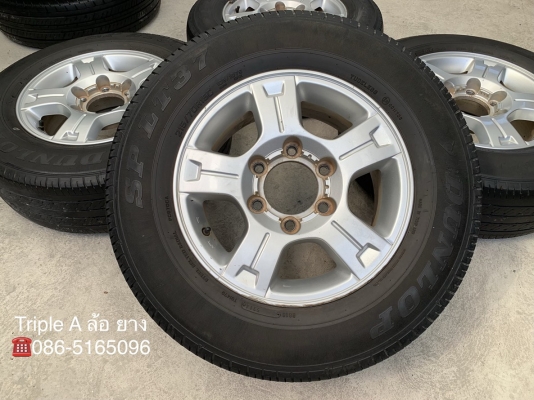 ล้อแม็ก Chevrolet 6รู139 ขอบ 15 พร้อมยาง 215-70-15 Dunlop ปลายปี 14