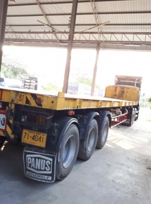 ขาย 10 ล้อหัวลาก+หางปี59 ISUZU GXZ 360 FT ท่อทองพร้อมหางพื้นเรียบ PANUS 3 คานยาว12.5เมตร เบรคทิฟฟี่ก