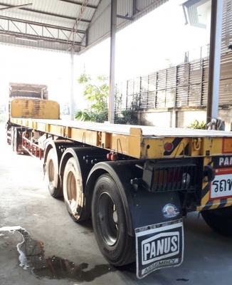 ขาย 10 ล้อหัวลาก+หางปี59 ISUZU GXZ 360 FT ท่อทองพร้อมหางพื้นเรียบ PANUS 3 คานยาว12.5เมตร เบรคทิฟฟี่ก