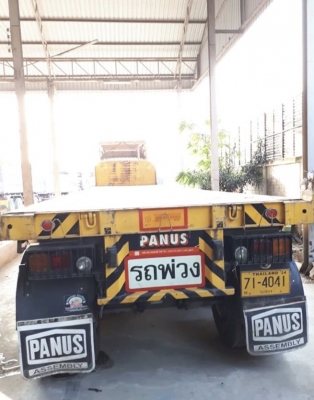 ขาย 10 ล้อหัวลาก+หางปี59 ISUZU GXZ 360 FT ท่อทองพร้อมหางพื้นเรียบ PANUS 3 คานยาว12.5เมตร เบรคทิฟฟี่ก
