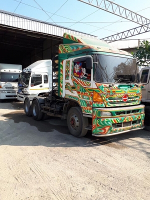 HINO s 500 FM2P 360 HP CNG แท้ห้าง ปี 55 รถเดิมๆเครื่องดี หัวบาง มีระบบปั้มทั้งชุดใช้ต่อกับหางดั้มเซมิได้เลย ยางด้อย ทะเบียนพร้อม