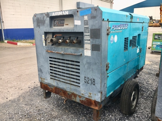 AIRMAN PDS265S-4B1 : 265CFM  7บาร์ เครื่องปั๊มลม นำเข้าจากญี่ปุ่น โทร. 080-6565422 (หนิง)