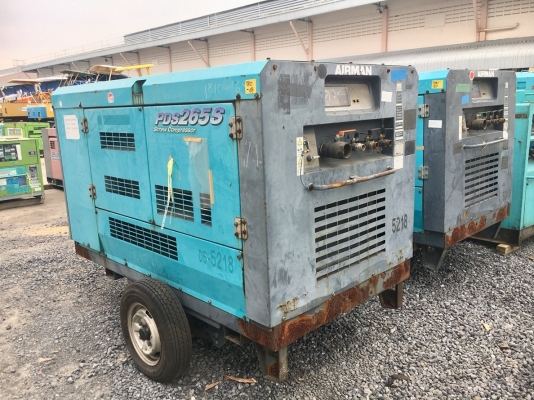 AIRMAN PDS265S-4B1 : 265CFM  7บาร์ เครื่องปั๊มลม นำเข้าจากญี่ปุ่น โทร. 080-6565422 (หนิง)