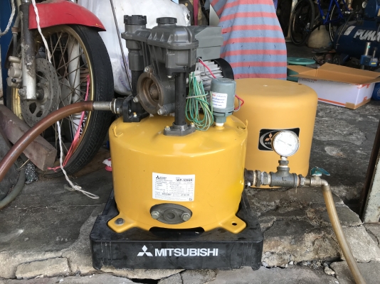 ขายปั้มน้ำอัตโนมัติ Mitsubishi 100W สภาพสวย หมุนนิ่ม ตรวจเช็คแรงดันเรียบร้อย ไม่มีรั่วซึม พร้อมใช้งาน รับประกันคุณภาพ ราคา 1,900 บาทพร้อมส่ง
