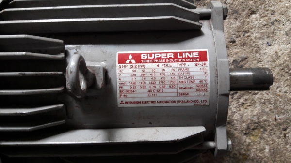 ขาย !! มอเตอร์.มิตซู.ขนาด3แรง380v.รอบ1430สภาพสวยเดิมๆ พร้อมใช้งาน ขาย !! มอเตอร์.มิตซู.ขนาด3แรง380v.รอบ1430สภาพสวยเดิมๆ พร้อมใช้งาน