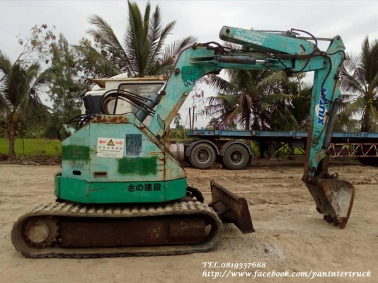 สินค้าเก่านอก ขายถูกด่วนๆรถขุดHANIX- SB550 (เทียบเท่า:PC50UU-1) คอนโทรลลูกหมาก/ ปั๊มเฟือง/ มีเอกสารแจ้งจำหน่าย /พร้อมใช้งาน