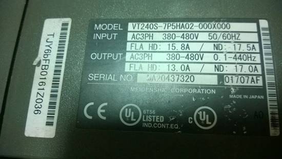 MEIDEN JAPAN Inverter 7.5kw + 11kw 3P...380V MEIDEN JAPAN Inverter 7.5kw + 11kw 3P...380V