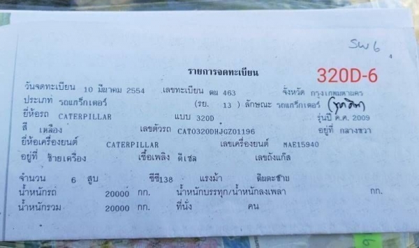 CAT320-Dกระบอกเหลือง CAT320-Dกระบอกเหลือง