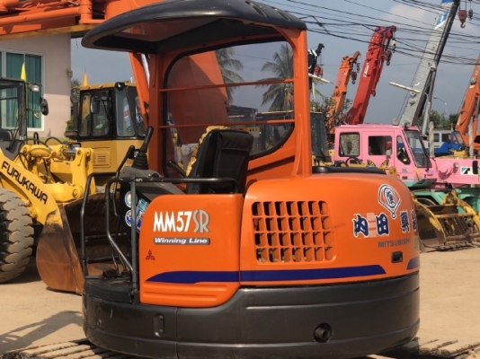 ขายรถขุด MITSUBISHI MM57SR คอลโทรลสั้น ปั๊มนิ้ว นำเข้าเองจากญี่ปุ่น สภาพสวยพร้อมใช้ มีVDOการทำงานครับ