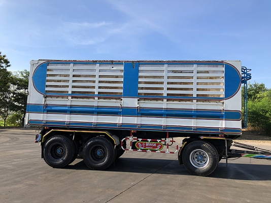 Hino 344 แรง ปี 57 แม่ลูกดัมพ์คอกเกษตรอู่ ซีทีทรัค เครื่อง/เกียร์เดิม ยางดี #ใส่ของได้31ตัน แม่ยาว 6.20 เมตร ลูกยาว 6.80 เมตร ทะเบียนพร้อม