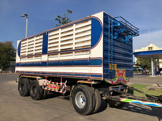 Hino 344 แรง ปี 57 แม่ลูกดัมพ์คอกเกษตรอู่ ซีทีทรัค เครื่อง/เกียร์เดิม ยางดี #ใส่ของได้31ตัน แม่ยาว 6.20 เมตร ลูกยาว 6.80 เมตร ทะเบียนพร้อม