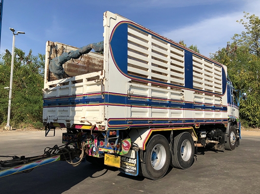 Hino 344 แรง ปี 57 แม่ลูกดัมพ์คอกเกษตรอู่ ซีทีทรัค เครื่อง/เกียร์เดิม ยางดี #ใส่ของได้31ตัน แม่ยาว 6.20 เมตร ลูกยาว 6.80 เมตร ทะเบียนพร้อม