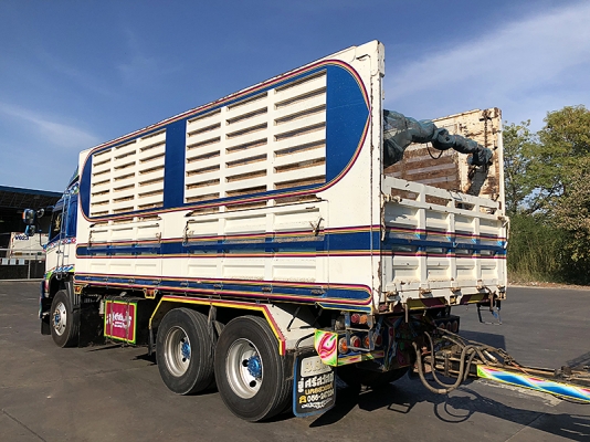 Hino 344 แรง ปี 57 แม่ลูกดัมพ์คอกเกษตรอู่ ซีทีทรัค เครื่อง/เกียร์เดิม ยางดี #ใส่ของได้31ตัน แม่ยาว 6.20 เมตร ลูกยาว 6.80 เมตร ทะเบียนพร้อม