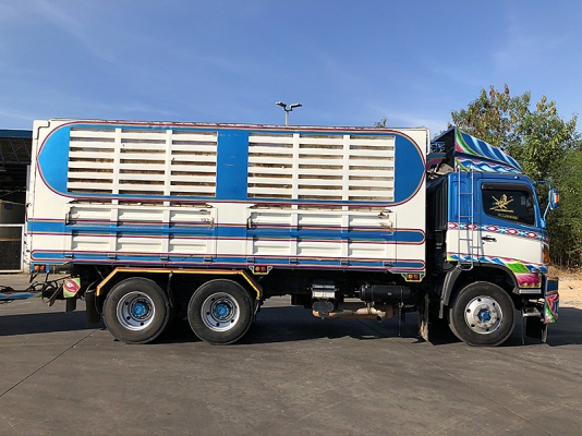 Hino 344 แรง ปี 57 แม่ลูกดัมพ์คอกเกษตรอู่ ซีทีทรัค เครื่อง/เกียร์เดิม ยางดี #ใส่ของได้31ตัน แม่ยาว 6.20 เมตร ลูกยาว 6.80 เมตร ทะเบียนพร้อม