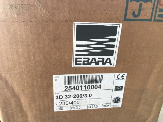 ขายปั๊มน้ำหอยโข่ง Ebara 4HP. 380V made in Italy รุ่นแรงดันสูง หัวเหล็ก ใบพัดสแตนเลส ขนาดเข้า 2นิ้ว ออก 1.2นิ้ว ของใหม่ในลัง ไม่เคยใช้งาน มี 2ตัวครับ ราคาตัวละ 9,500 บาท ขายปั๊มน้ำหอยโข่ง Ebara 4HP. 380V made in Italy รุ่นแรงดันสูง หัวเหล็ก ใบพัดสแตนเลส ขนาดเข้า 2นิ้ว ออก 1.2นิ้ว ของใหม่ในลัง ไม่เคยใช้งาน มี 2ตัวครับ ราคาตัวละ 9,500 บาท