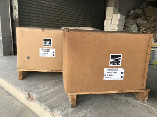 ขายปั๊มน้ำหอยโข่ง Ebara 4HP. 380V made in Italy รุ่นแรงดันสูง หัวเหล็ก ใบพัดสแตนเลส ขนาดเข้า 2นิ้ว ออก 1.2นิ้ว ของใหม่ในลัง ไม่เคยใช้งาน มี 2ตัวครับ ราคาตัวละ 9,500 บาท