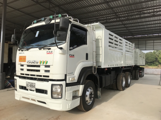 ขายรถพ่วงอีซุซุ 360ปี56 แม่-ลูก ดั้มสามมิตร