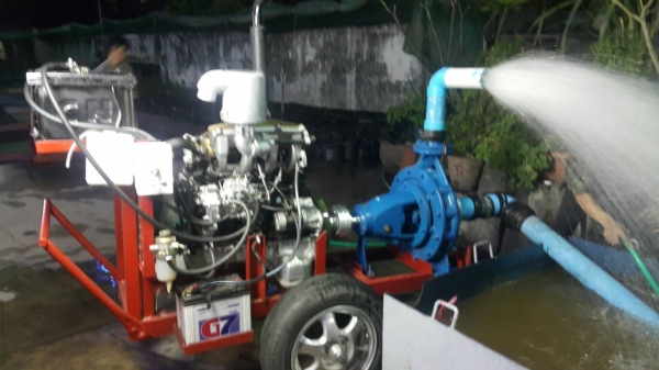เครื่องสูบนํ้าประกอบใหม่พร้อมใช้งาน ครื่องยนต์ ISUZU 4 JB 2800 CC 100