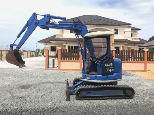 ขายถูกรถแบคโฮMITSUBISHIรุ่นMM40SRนำเข้าญี่ปุ่นไม่เคยใช้งานในไทยเอกสารพร้อม แทร็กยางปั้มนิ้วทำงานไวเครื่อง4สูบสภาพดีพร้อมใช้งาน 081-8302909 จิรโรจน์ Line : jiraroj2909