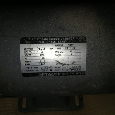 ขายมอเตอร์ 1/3 HP  ,1/4HP