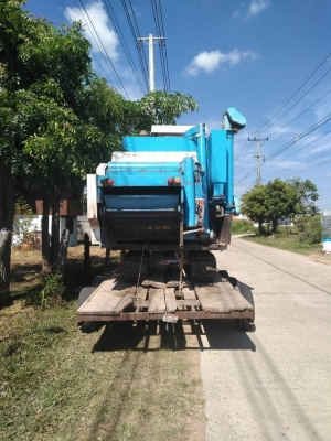 ขาย 65.000บาท รถเกี่ยวข้าวซันเทค อุ้ม800กิโล เครื่องปั้มแรงดี