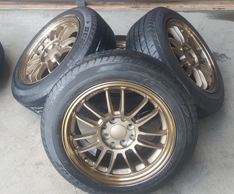 ล้อใหม่RE30 ขอบ15 4รู100 ยางเปอร์เช็น185/60/15  4 ล้อ