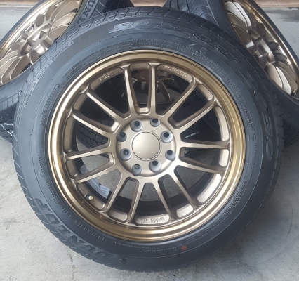 ล้อใหม่RE30 ขอบ15 4รู100 ยางเปอร์เช็น185/60/15  4 ล้อ