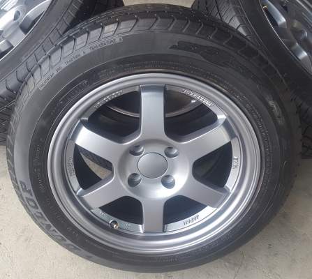 ล้อใหม่TE37 สีกัล ขอบ15 4รู100 ยางเปอร์เช็น185/60/15 4 ล้อ ล้อใหม่TE37 สีกัล ขอบ15 4รู100 ยางเปอร์เช็น185/60/15 4 ล้อ