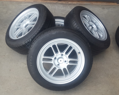 ล้อใหม่Rpf1 ขอบ15 4รู100 ยางเปอร์เช็น185/60/15  4 ล้อ