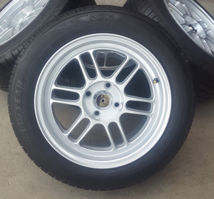 ล้อใหม่Rpf1 ขอบ15 4รู100 ยางเปอร์เช็น185/60/15  4 ล้อ