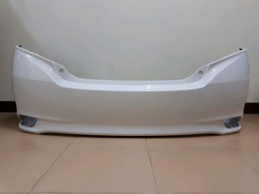กันชนท้าย Toyota Vios ปี 2013-2015 สีขาว ของแท้ติดรถ สภาพสวย