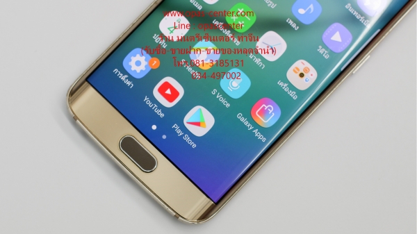 Samsung Galaxy S6 edge สีทอง สภาพใหม่ ส่งฟรี Samsung Galaxy S6 edge สีทอง สภาพใหม่ ส่งฟรี