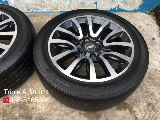 ล้อแม็ก 6รู139 Chevrolet ขอบ18 พร้อมยาง 235-50-18 TOYO ปี 15 สภาพดี พร้อมใช้งาน
