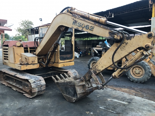 ขายแมคโค MITSUBISHI 60-1บุ๋งกี่+ปากคีบไม้ ขายแมคโค MITSUBISHI 60-1บุ๋งกี่+ปากคีบไม้