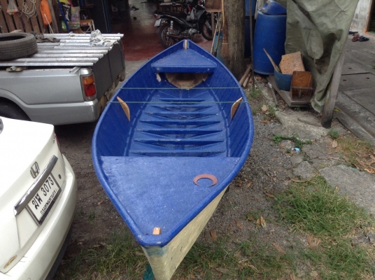 ขายเรือไฟเบอร์ไทยๆ ยาว 14ฟุต กวัาง120 cm ลึก 40 cm
