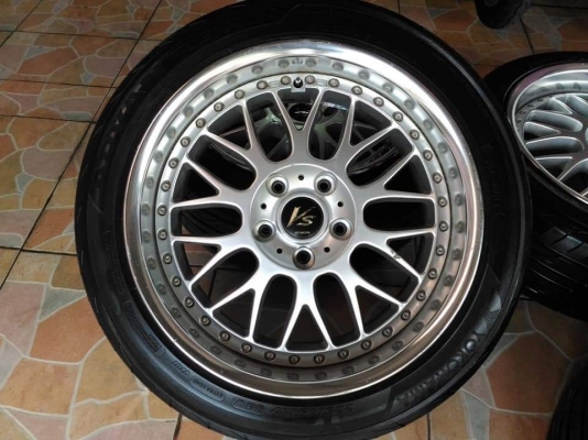 ล้อแท้ Work VS-XX ขอบ 17 (หน้าตื้นหลังลึก) ยาง Yokohama Advan Fleva 225 45 17 กลางปี 2016 ทั้งชุด 27,500.- เทิร์นได้ ใส่ฟรี รับบัตรเครดิตค่ะ